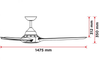 Deka EVOll 1475mm (58") Ceiling Fan